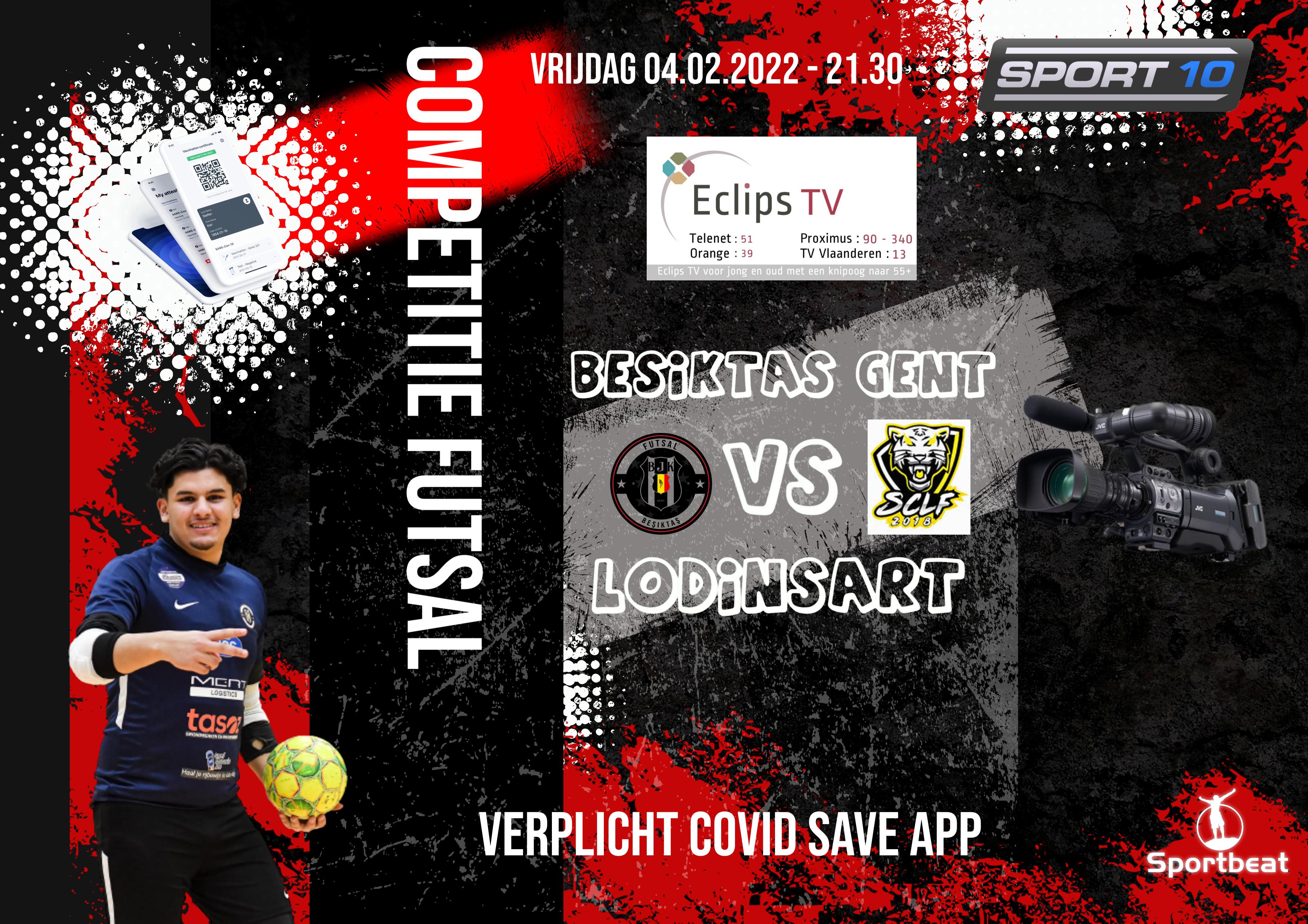 De Goals uit Besiktas Gent vs Lodinsart kan je hier terug bekijken