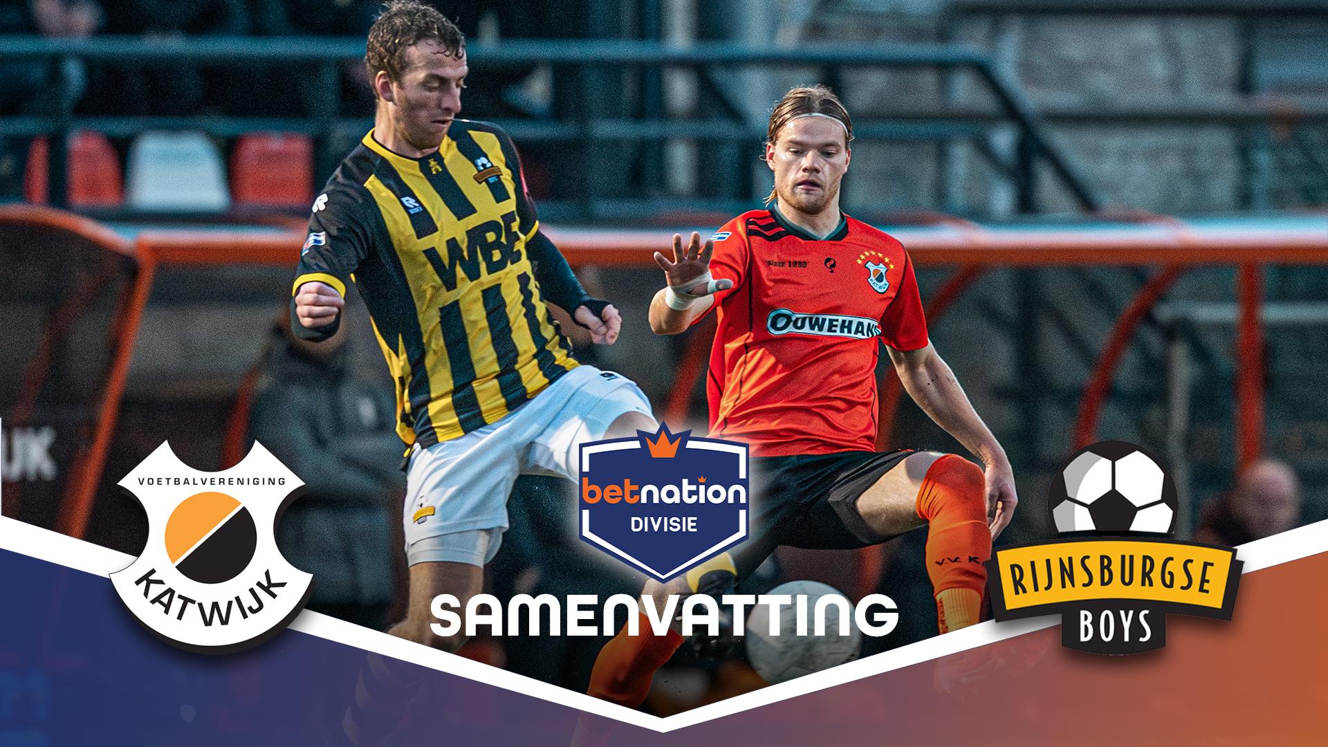 Katwijk pakt Rijnsburgse Boys meteen bij de keel in de Betnation Divisie.