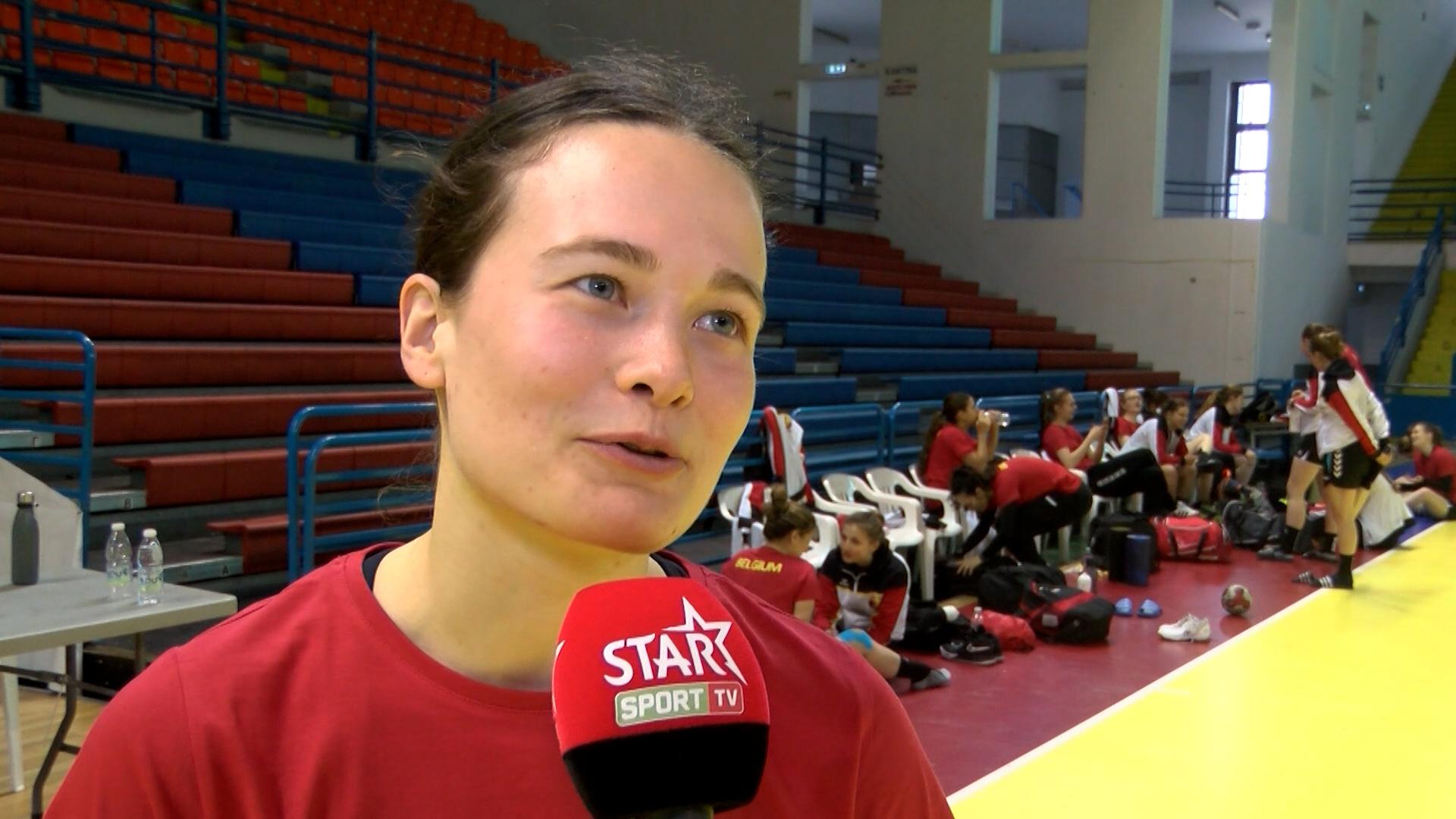 Reactie Estelle Ghijsens in aanloop naar Cyprus vs Black Arrows na de laatsteTraining