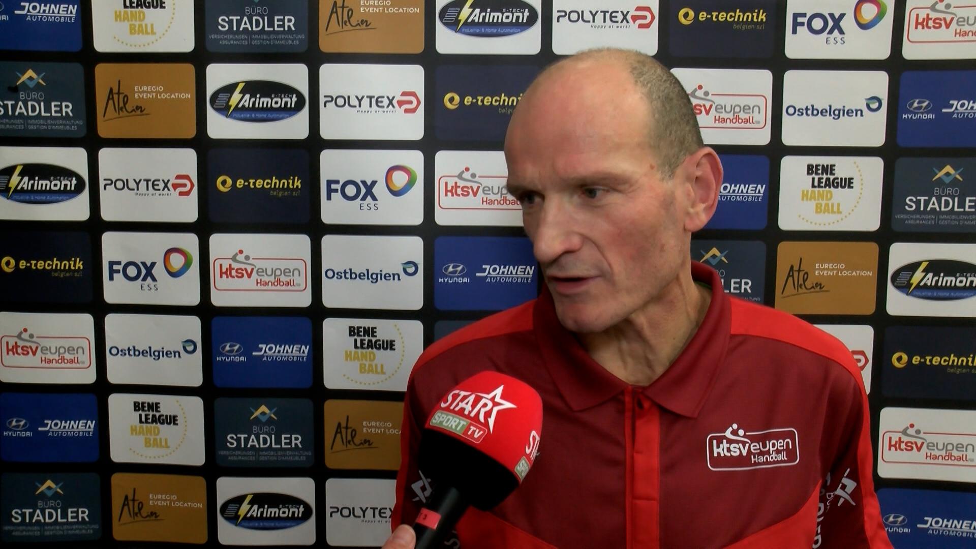 Reactie coach Goran Vukcevic KTSV Eupen na winst sv HC Visé