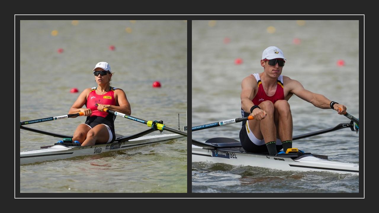 Tweemaal brons voor Belgische roeiers op WK voor beloften