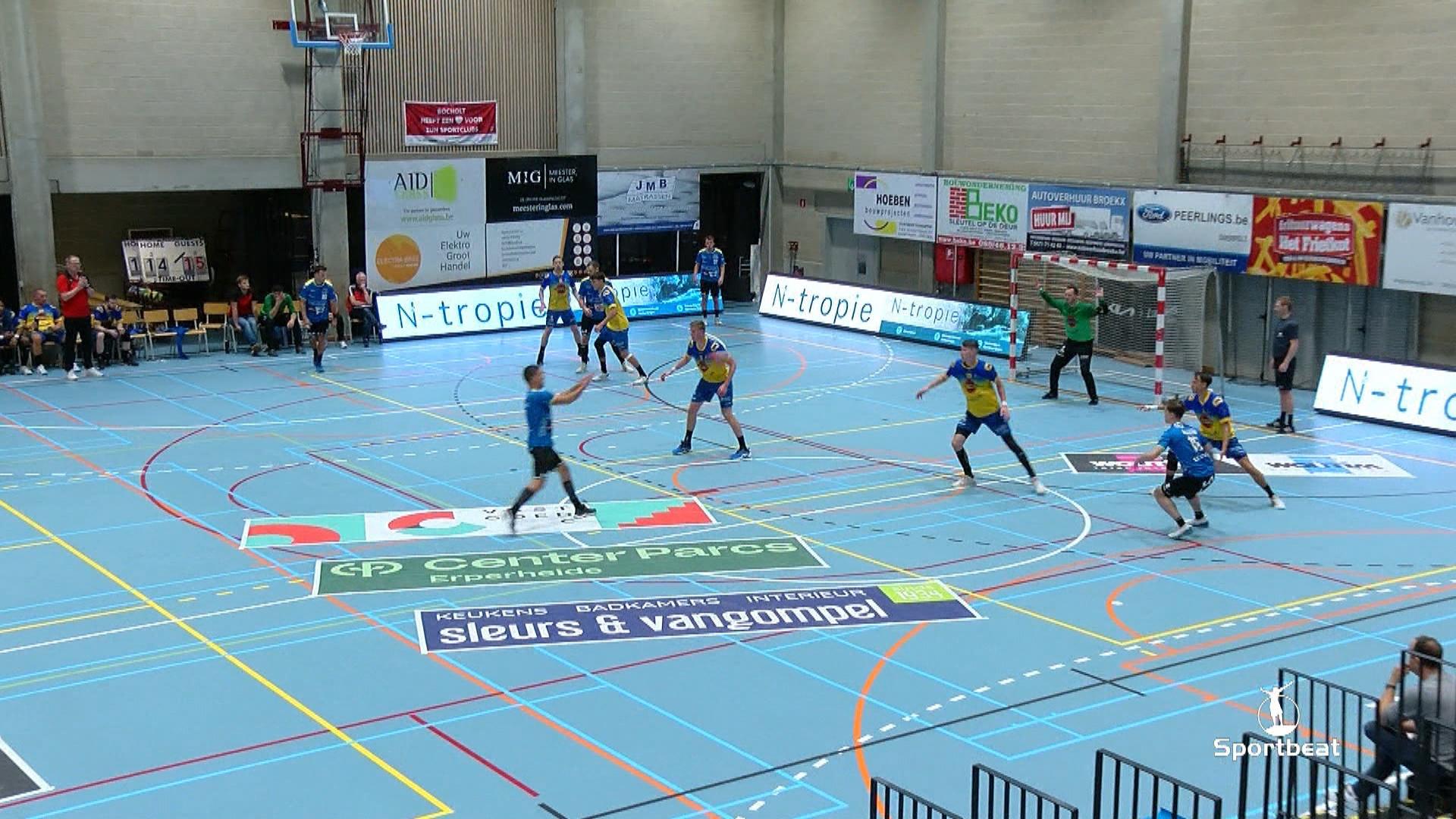 Verslag Sezoens Bocholt vs HC Bevo speeldag 2 Super Handbal League competitie