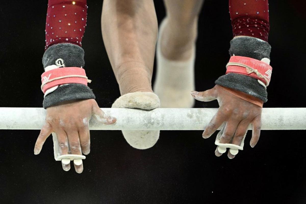 Mexico's Alexa Moreno competes in the uneven bars event of the artistic gymnastics women's qualification during the Paris 2024 Olympic Games at the Bercy Arena in Paris, on July 28, 2024. Lionel BONAVENTURE / AFP