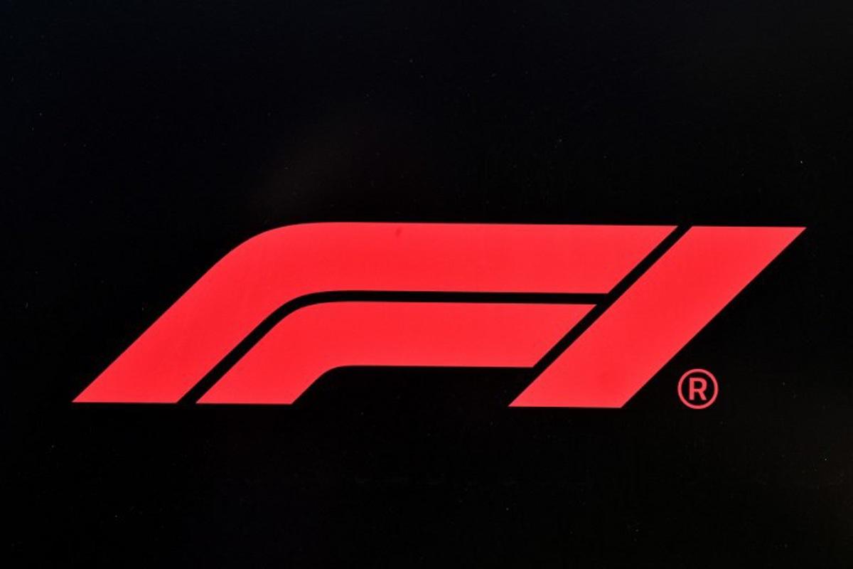 F1's logo is pictured on the first day of the Formula One pre-season testing at the Bahrain International Circuit in Sakhir on February 11, 2026. Giuseppe CACACE / AFP