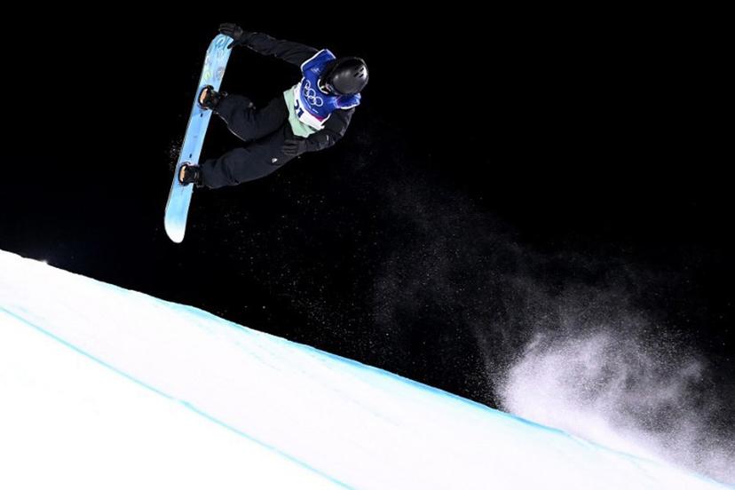 Belgium's Sky Remans competes in the snowboard women's big air qualification run 1 at Livigno Snow Park during the Milano Cortina 2026 Winter Olympic Games, in Livigno (Valtellina), on February 8, 2026. Kirill KUDRYAVTSEV / AFP