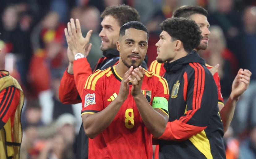 Belgium's Youri Tielemans pictured after pictured during a soccer game between Belgian national team Red Devils and Turkey, on Friday 2 October 2026 in Liege, the third game of the UEFA Nations League group stage. BELGA PHOTO VIRGINIE LEFOUR