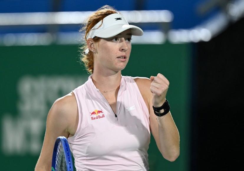 Maya Joint of Australia reacts after making a point against Alina Korneeva of Russia during their women's singles semi-final match at the Korea Open tennis championships in Seoul on September 26, 2026. Jung Yeon-je / AFP
