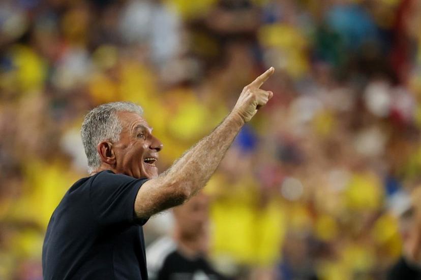 Ghana's Portuguese head coach Carlos Queiroz gestures during the 2026 World Cup round of 32 football match between Colombia and Ghana at the Kansas City Stadium in Kansas City on July 3, 2026. Odd ANDERSEN / AFP