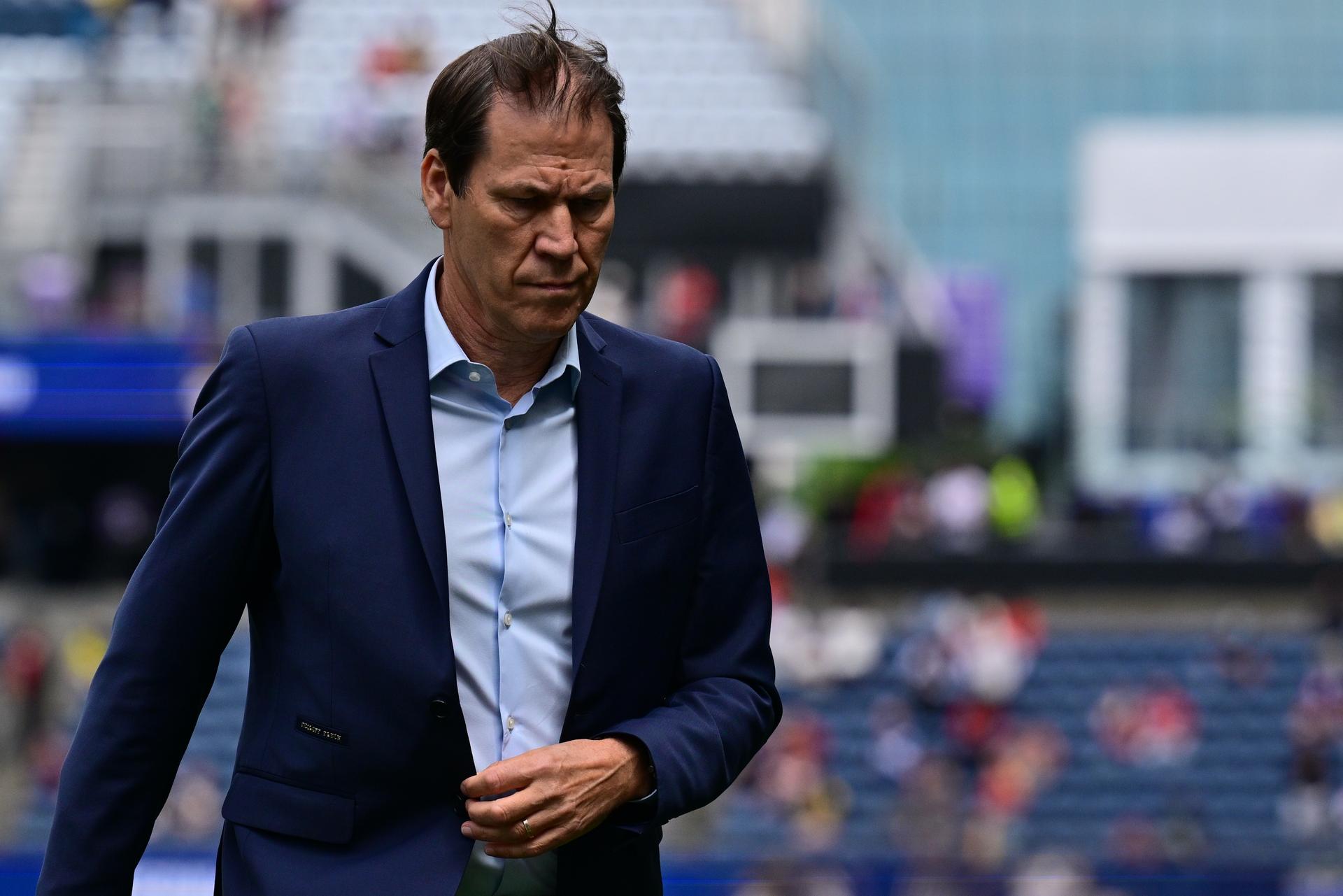 Belgium's head coach Rudi Garcia and pictured prior to a soccer game between Belgian national team Red Devils and Senegal, on Wednesday 01 July 2026, at the Seattle Field, in Seattle, a 1/16 finals game in the FIFA World Cup 2026. BELGA PHOTO DIRK WAEM