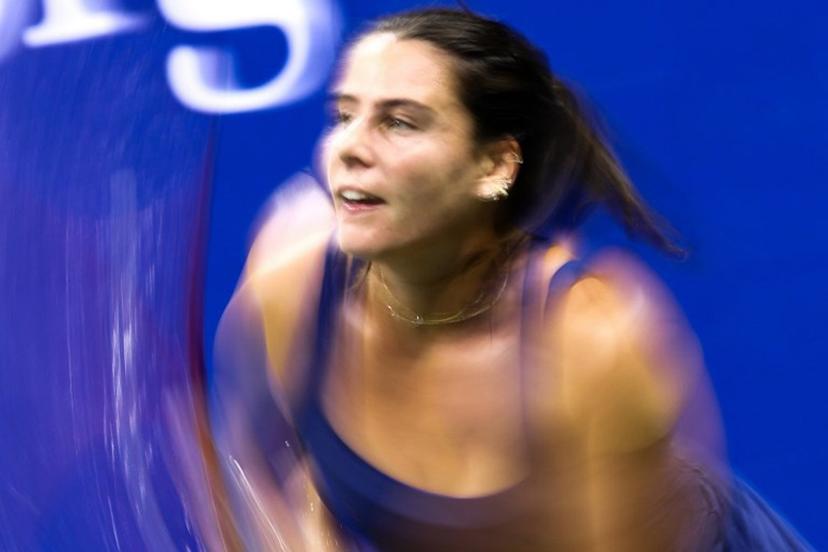 USA's Emma Navarro plays against USA's Jessica Pegula during their women's singles quarter-final tennis match on day ten of the US Open tennis tournament at the USTA Billie Jean King National Tennis Center in New York City on September 8, 2026. CHARLY TRIBALLEAU / AFP