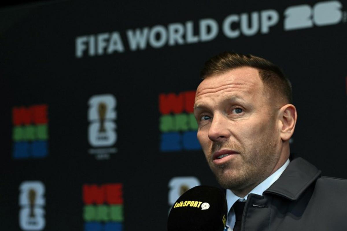 Wales' head coach Craig Bellamy answers journalists' questions after the draw for the 2026 Fifa World Cup European qualifiers at the FIFA headquarters in Zurich, on December 13, 2024. Fabrice COFFRINI / AFP