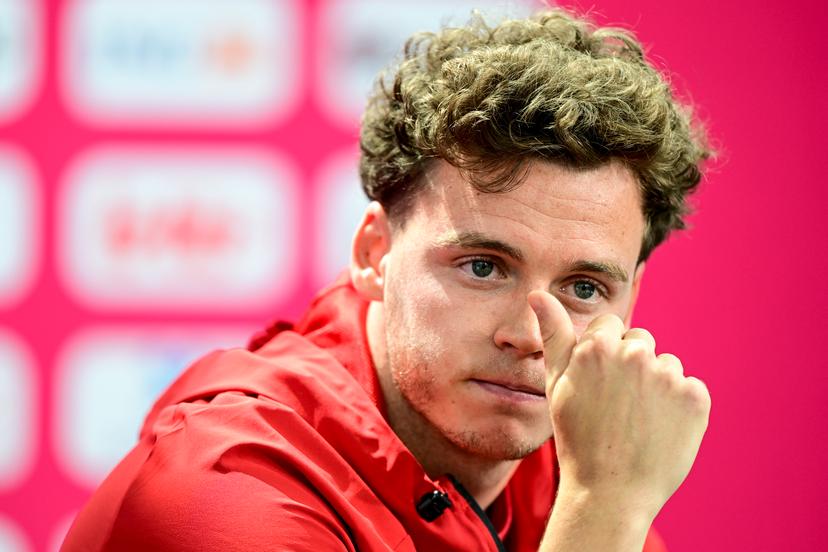 Belgium's Maxim De Cuyper pictured during a press moment of Belgian national soccer team Red Devils, on Friday 03 July 2026 in their base camp, home of the Seattle Sounders, Renton, Seattle, USA. The Rode Duivels - Diables Rouges qualified for the knockout stage of the 2026 FIFA World Cup, where they'll meet USA in the round of 16 on July 7th. BELGA PHOTO DIRK WAEM