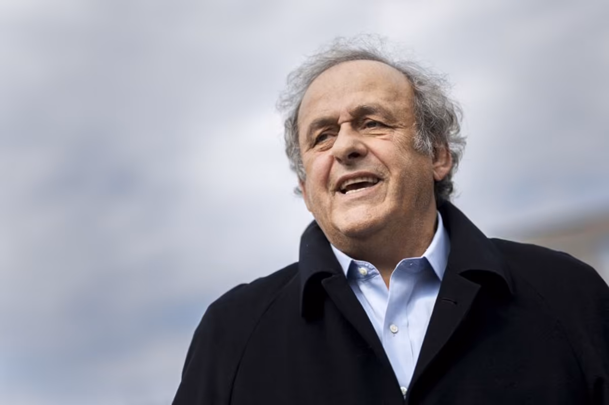Former UEFA president Michel Platini looks on when leaving the courthouse after the verdict of an appeal by Swiss Attorney General's office against former UEFA and FIFA presidents over a suspected fraudulent payment, in Muttenz near Basel, on March 25, 2025. Former FIFA president Sepp Blatter and ex-UEFA chief Michel Platini were acquitted again on March 25, 2025 on appeal by a Swiss court in a long-running corruption case. Fabrice COFFRINI / AFP