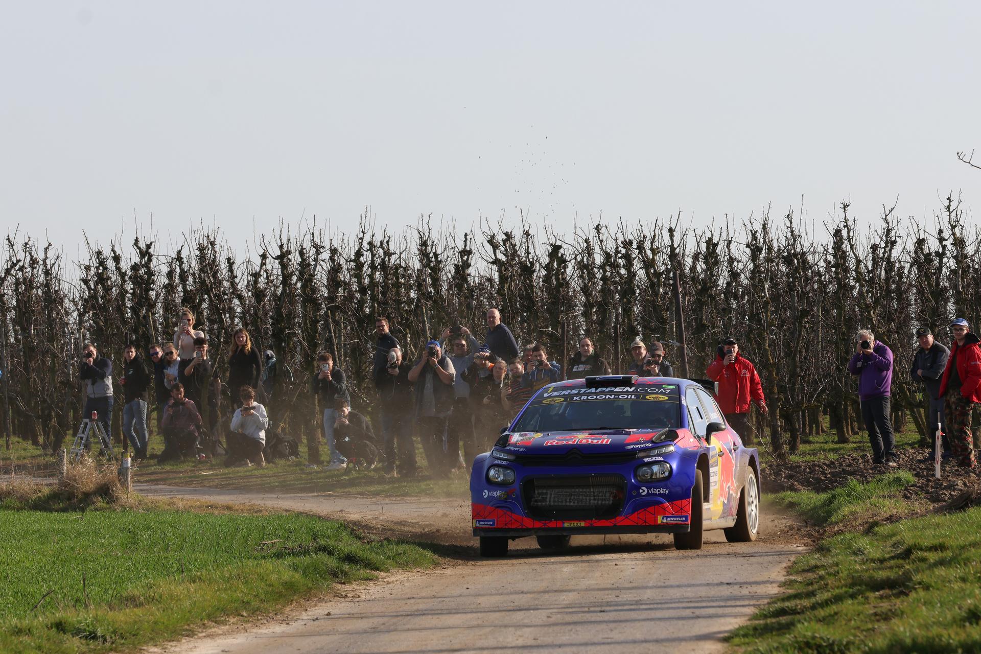 ATTENTION EDITORS - HAND OUT PICTURES - EDITORIAL USE ONLY - MANDATORY CREDIT : BRC PROMOTOR - Hand out pictures dated from Thursday 26 February 2026, via Eric Dupain shows Dutch Jos Verstappen and Belgian Renaud Jamoul pictured at the shakedown of the Haspengouw rally, part of Belgian rally championship in Aalst. *** Belga and Belga Editorial Board decline all responsibility regarding the content of this picture. *** PHOTO HAND OUT - BRC PROMOTOR