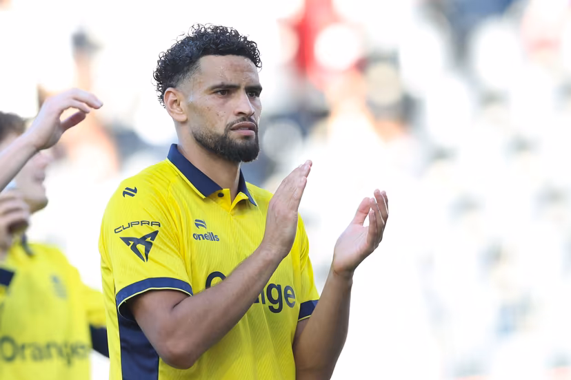 Union's Adem Zorgane celebrates after a soccer match between Sporting Charleroi and Royale Union Saint-Gilloise, Saturday 5 September 2026 in Charleroi, on day 5 of the 2026-2027 'Jupiler Pro League' first division of the Belgian championship. BELGA PHOTO BRUNO FAHY