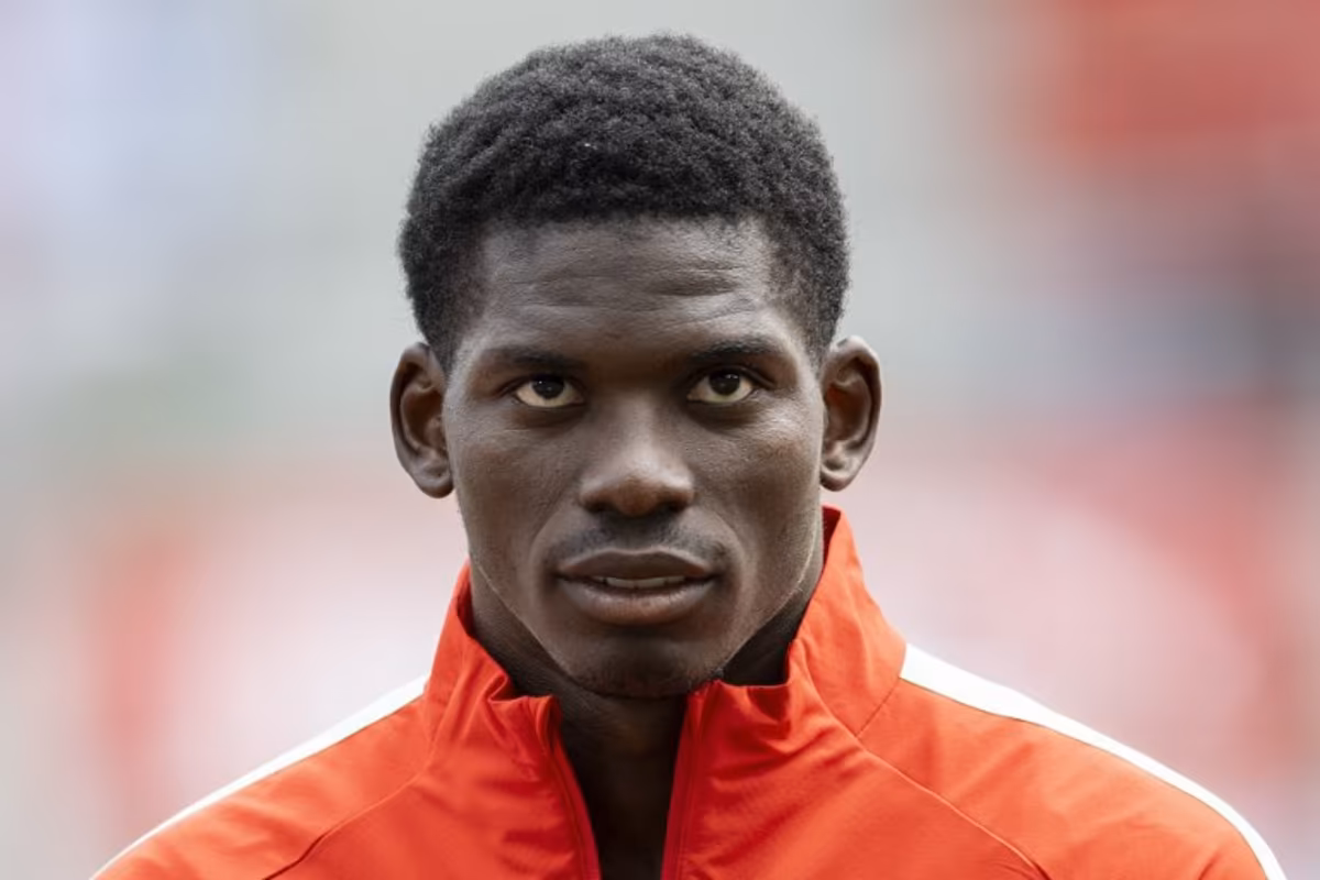 Switzerland's forward #7 Breel Embolo poses prior a friendly match between Switzerland and Jordania ahead of the 2026 FIFA World Cup football tournament at the Kybunpark stadium, in St. Gallen, on May 31, 2026. Ennio LEANZA / AFP