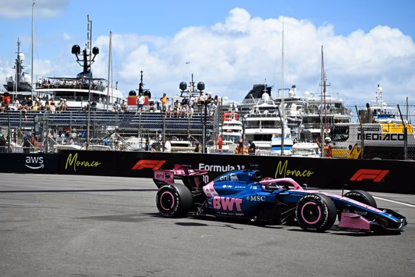 Alpine's French driver Pierre Gasly takes part in the first practice session at the Monaco street circuit in Monaco, ahead of the Monaco Formula 1 Grand Prix, on June 5, 2026. Gabriel BOUYS / AFP