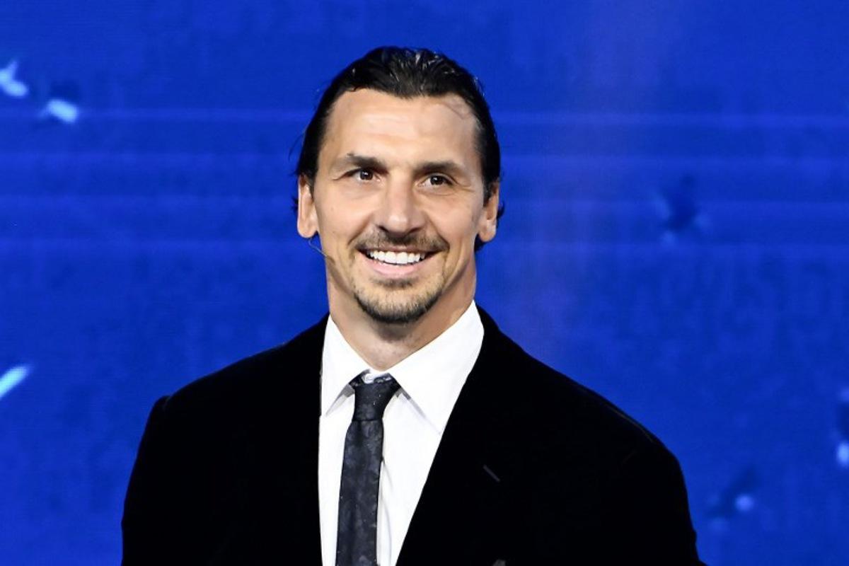 AC Milan's Swedish senior advisor Zlatan Ibrahimovic arrives to take part in the draw ceremony for the group stage of the 2025-2026 UEFA Champions League football tournament, at the Grimaldi Forum in Monaco on August 28, 2025. Frederic DIDES / AFP