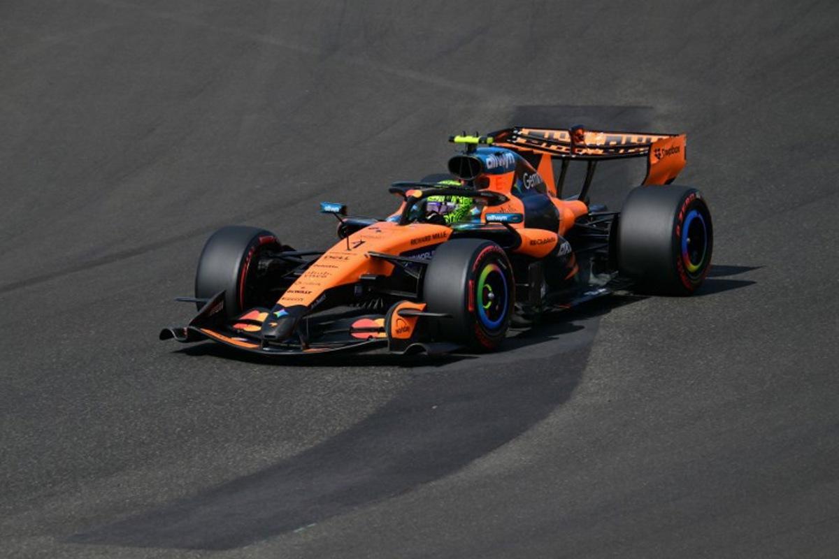 McLaren's British driver Lando Norris competes during the qualifying session at the Hungaroring racetrack in Mogyorod near Budapest, Hungary, on July 25, 2026 ahead of the Formula One Hungarian Grand Prix. Andrej ISAKOVIC / AFP