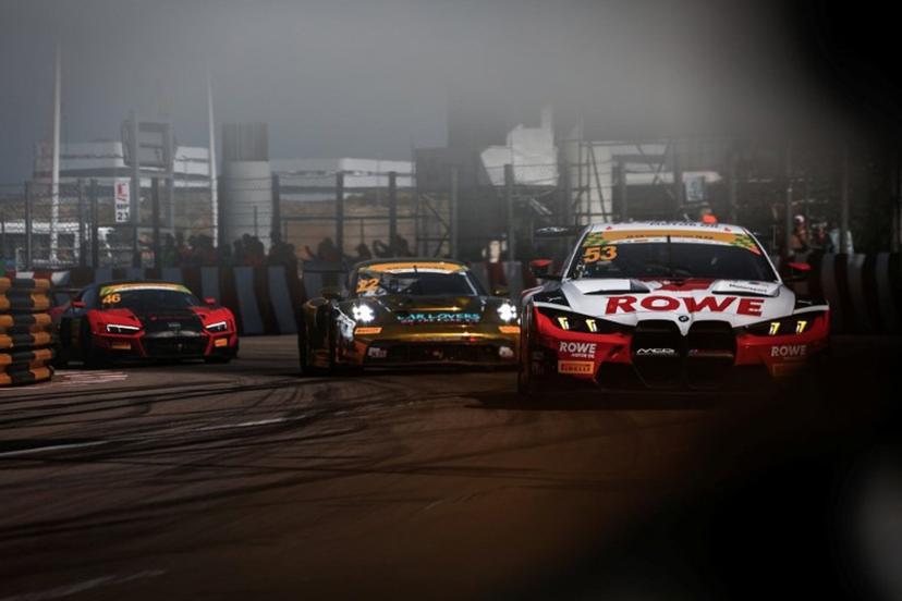 Drivers compete in the FIA GT World Cup race during the 72nd Macau Grand Prix in Macau on November 16, 2025. Eduardo Leal / AFP