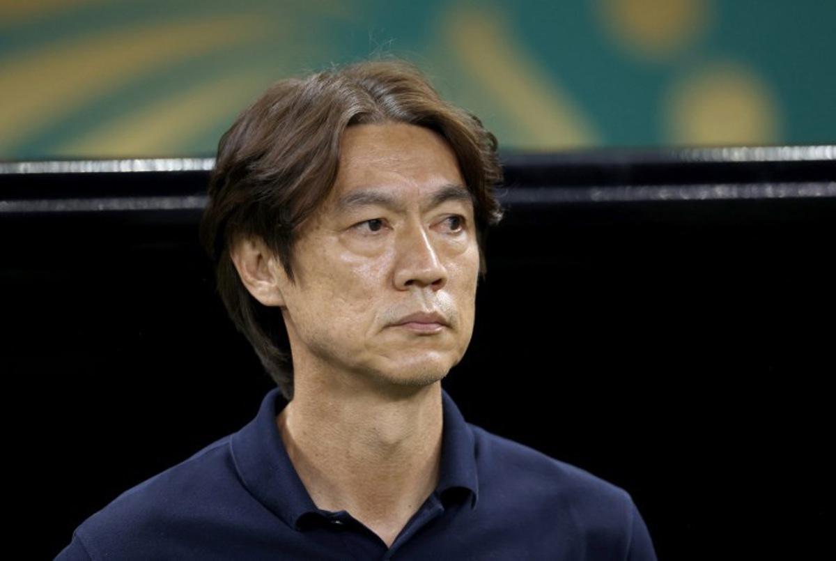 South Korea's head coach Hong Myung-bo looks on ahead of the 2026 World Cup Group A football match between South Korea and the Czech Republic at the Guadalajara Stadium in Zapopan on June 11, 2026. Ulises RUIZ / AFP
