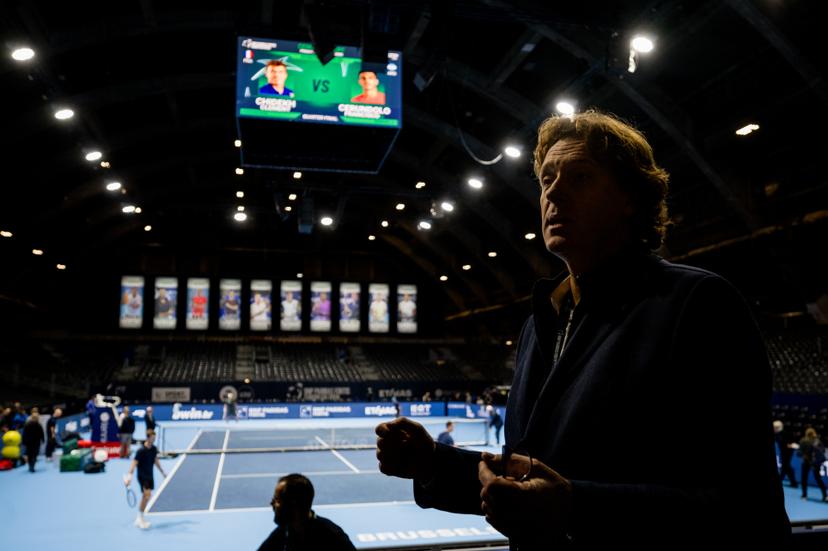 Dick Norman of Belgium talks to the press prior to the European Open ATP tennis tournament in Brussels, on Friday 23 October 2026. This year's edition of the tournament is taking place from 17 to 25 October BELGA PHOTO JASPER JACOBS