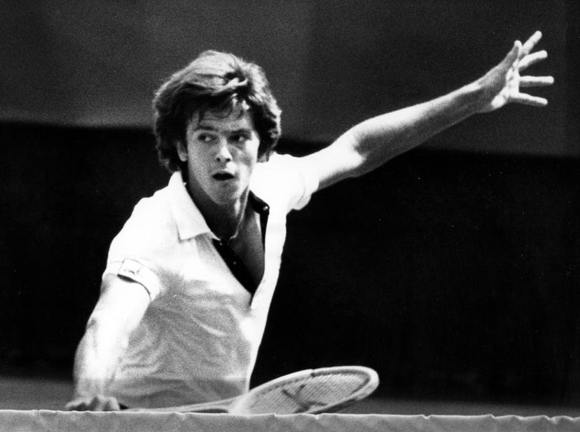 19790804 - BELGIUM (FILE) : This file picture dated 4 August 1979 is about the Belgium championship of tennis. On the picture : the winner Bernard Boileau. BELGA PHOTO ARCHIVES