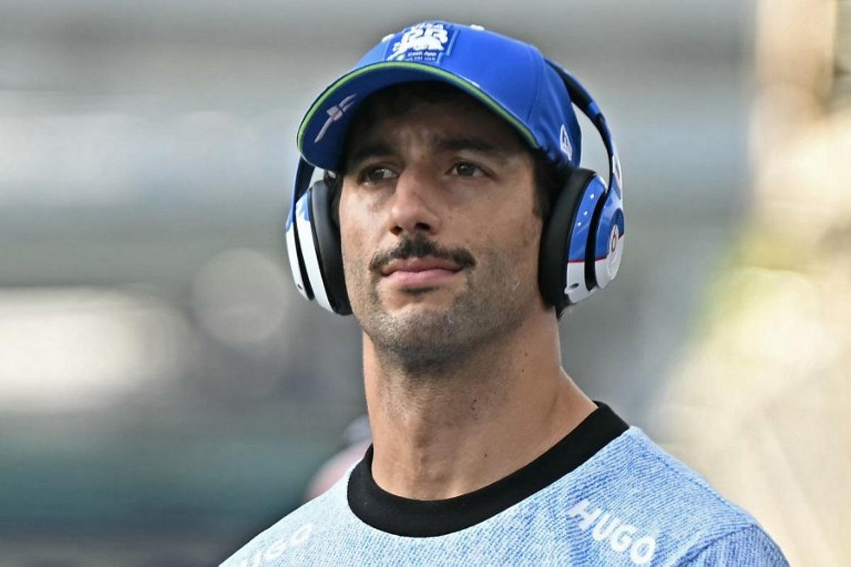 RB's Australian driver Daniel Ricciardo arrives for the drivers' parade before the Formula One Singapore Grand Prix night race at the Marina Bay Street Circuit in Singapore on September 22, 2024. Lillian SUWANRUMPHA / AFP