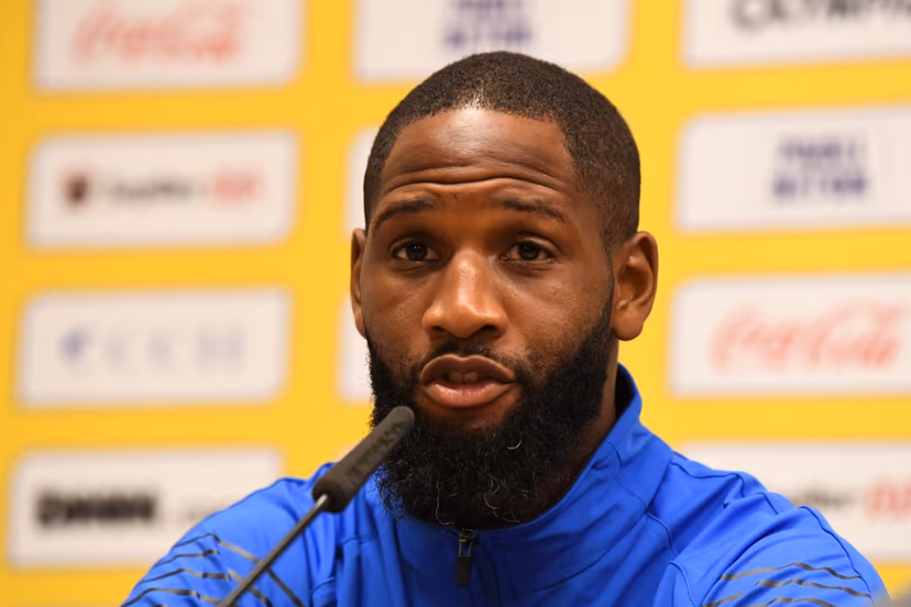 STVV's Abdoulaye Sissako pictured during a press conference of Belgian soccer team Sint-Truidense V.V., Wednesday 19 August 2026 in Sint-Truiden, in preparations of the first leg of the play-off round for the UEFA Europa League league phase, against Cypriot team AC Omonoia Nicosia. BELGA PHOTO JILL DELSAUX