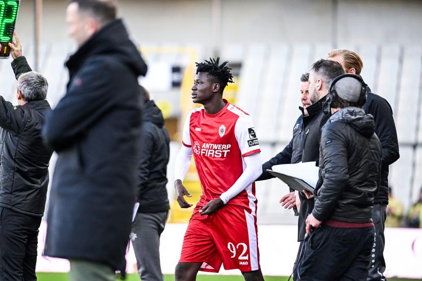 Antwerp's Gabriel Jesus David pictured during a soccer game between Cercle Brugge and Royal Antwerp FC, Saturday 01 March 2025 in Brugge, on day 28 of the 2024-2025 season of the "Jupiler Pro League" first division of the Belgian championship. BELGA PHOTO TOM GOYVAERTS
