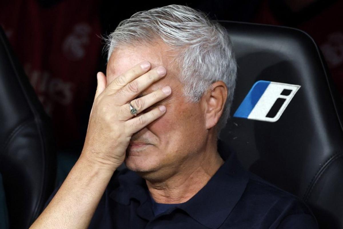 Real Madrid's Portuguese coach Jose Mourinho is pictured before the Spanish league football match between Real Madrid CF and Rayo Vallecano de Madrid at Santiago Bernabeu Stadium in Madrid on September 12, 2026. Oscar DEL POZO / AFP