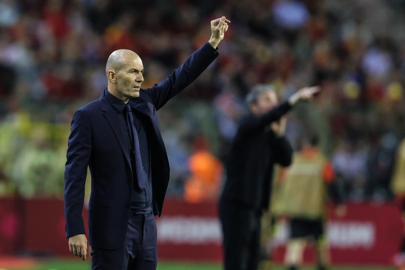 France's head coach Zinedine Zidane gestures during a soccer game between Belgian national team Red Devils and France, on Monday 28 September 2026 in Brussels, the second game of the UEFA Nations League group stage. BELGA PHOTO BRUNO FAHY