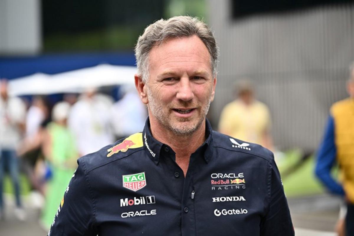 Red Bull Racing's British team principal and CEO Christian Horner reacts prior to the third practice session at the Red Bull Ring race track in Spielberg, Austria, on June 28, 2025, ahead of the Formula One Austrian Grand Prix. Joe Klamar / AFP