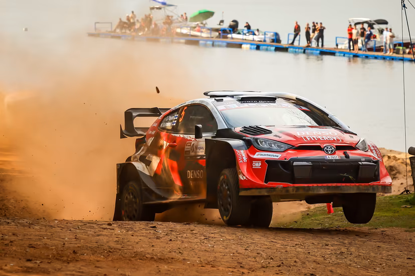 ATTENTION EDITORS - HANDOUT PICTURES - EDITORIAL USE ONLY MANDATORY CREDIT Toyota Gazoo Racing. This handout picture, released by Toyota Gazoo Racing on Saturday 29 August 2026 shows Sami Pajari and Marko Salminen in action during the Rally del Paraguay, the 11th manche of the FIA World Rally Cup. Belga and Belga editorial board decline all responsability regarding the content of this picture. PHOTO HAND OUT - TOYOTA GAZOO RACING